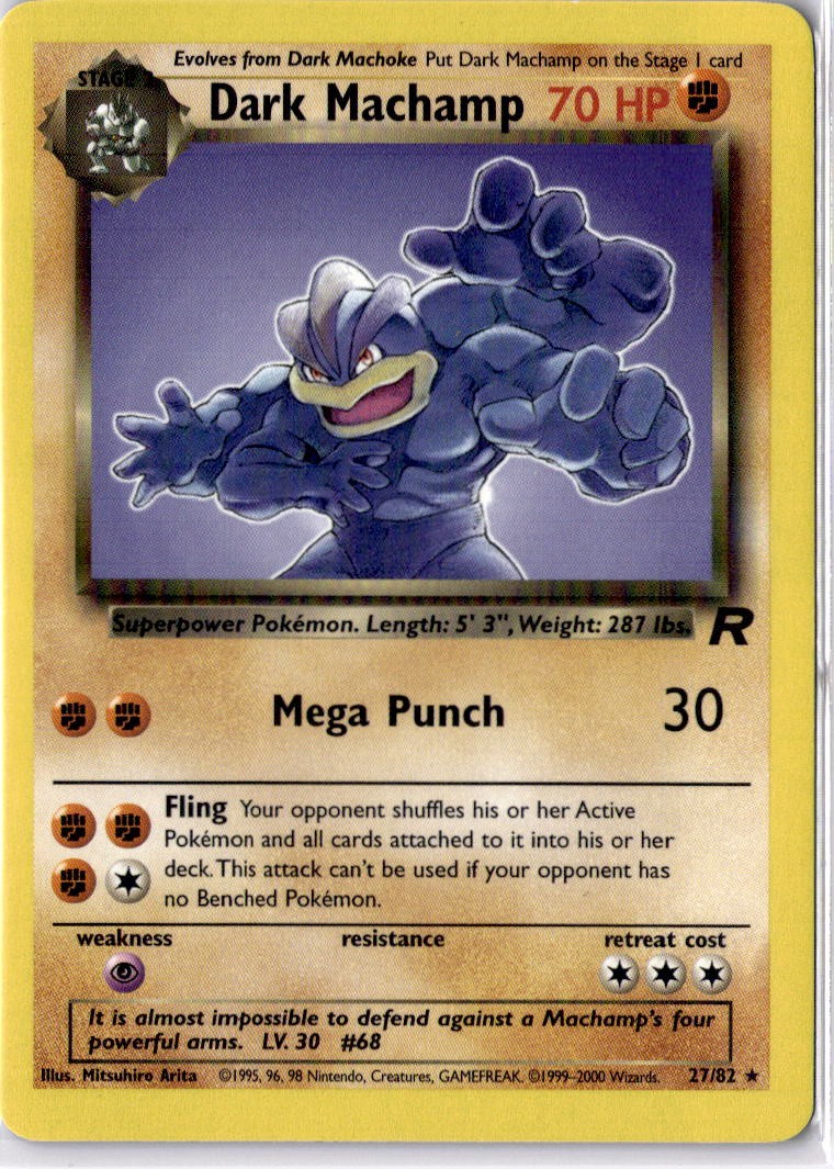 Dark Machamp (27) Rare Team Rocket 27/82 NM