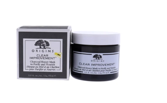 Origins Clear Improvement Charcoal Honey Mask to Purify & Nourish 2.5oz | New - Image 2 of 3