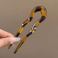 Women U Shaped Hairpin French Style Hair Pin Hair Stick Hair Fork Stick Pins NEW