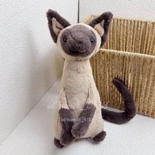 JELLYCAT Soft Plush Doll Iris Siamese Cat Appease Kids Toy Christmas Gift