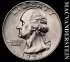 1953-D Washington Quarter- Choice Gem Brilliant Uncirculated- Luster #K389