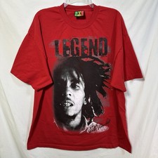 Vintage Bob Marley Legend XL Jamaica Collection Graphic T-Shirt Rasta Reggae USA