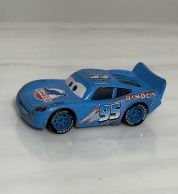 Disney Pixar World Of Cars Dinoco Blue Lightning McQueen Piston Cup Diecast Rare