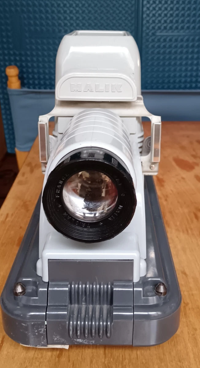 Projecteur De Diapos Ancien MALIK Rare + Lot De Diapositives - Fonctionne