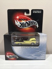 2002 Hot Wheels 100 1957 Chevy 150 Sedan Black Yellow S E15 2002 Hot Wheels 100 1957 Chevy 150 Sedan Black Yellow S E15