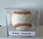 Kirby Puckett Signed Autographed American League Baseball Ball JSA LOA Twins