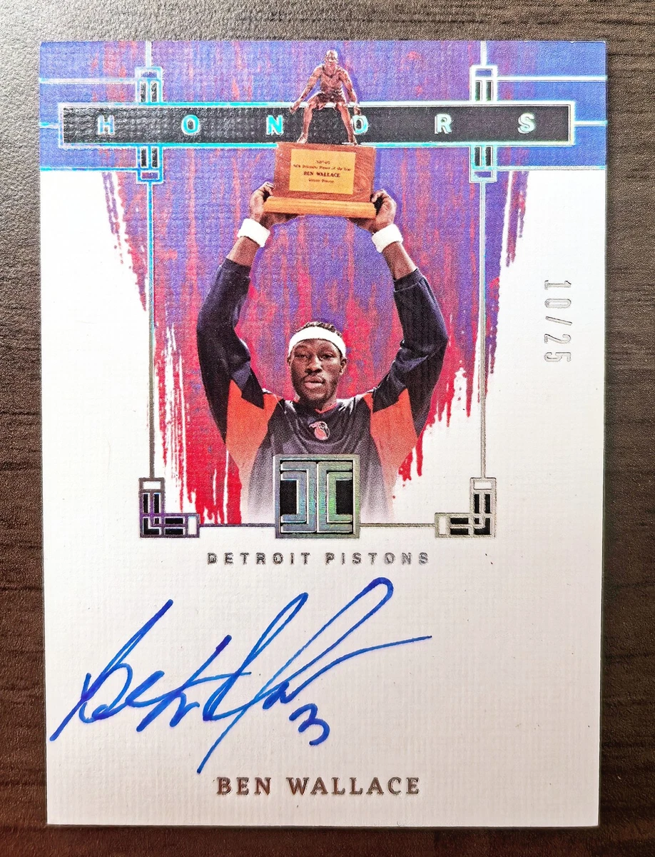 Ben Wallace Basketball Autographed Sports Trading Cards