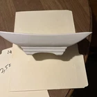 Vintage Matte White McCoy Ikebana MCM Rectangle Footed Ceramic Planter Vase 1602