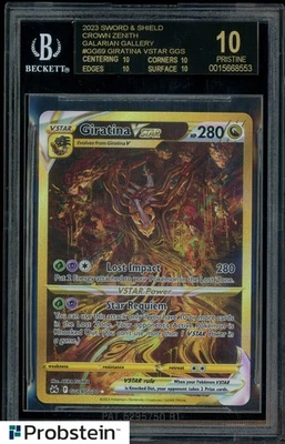 2023 Pokemon SWSH Crown Zenith #GG69 FA/Giratina VSTAR BGS 10 BLACK LABEL