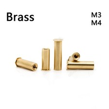 Brass Blind Hole Rivets Hex Head Column Nuts M3 M4