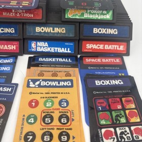 Lot Of 23 Vintage Intellivision Games With Overlays. Retro Lot. USA Seller!