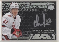 2020-21 SPx UD Black Obsidian Scripts Andrei Svechnikov #OS-AS Auto n7r