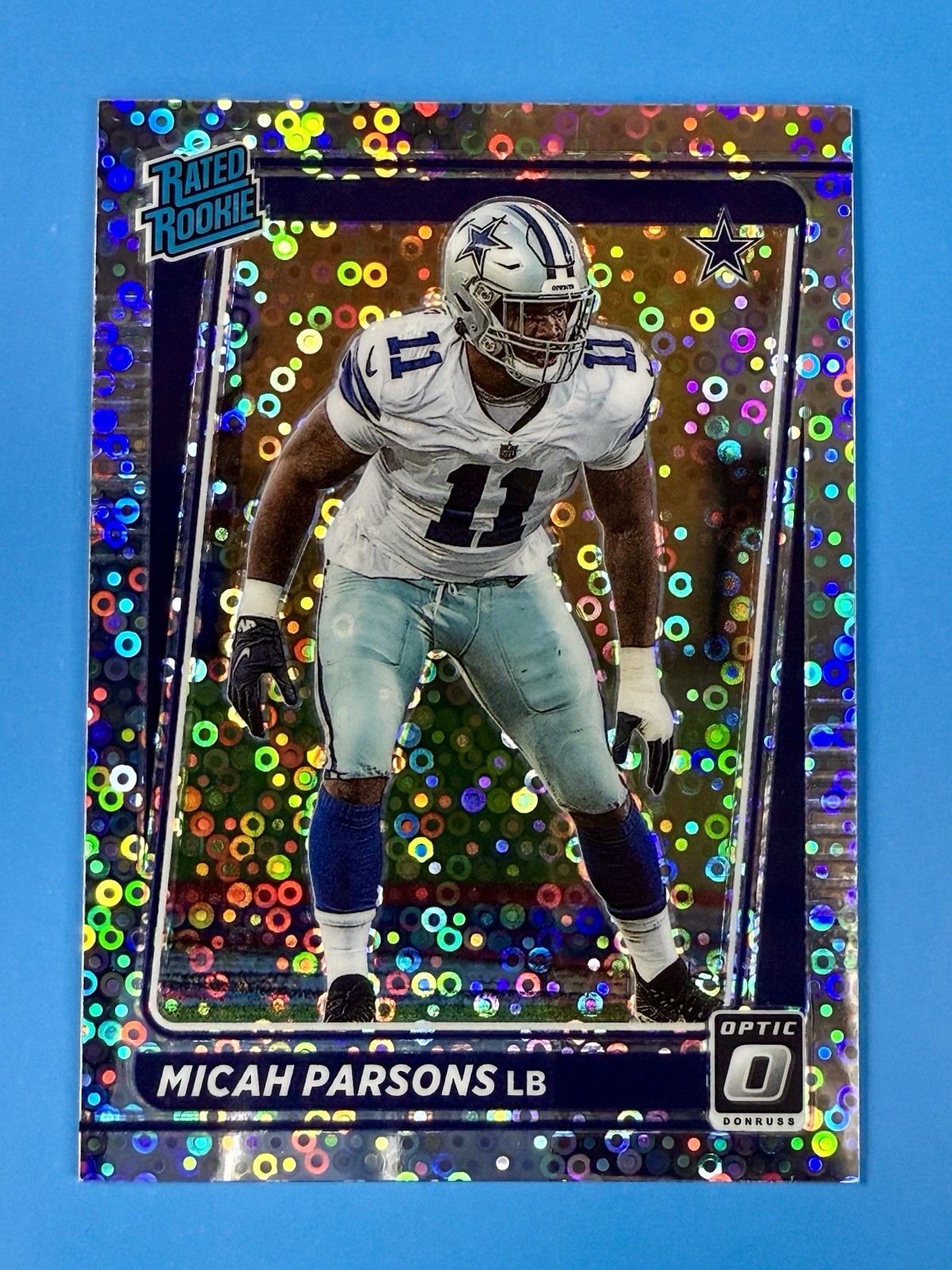 Micah Parsons 2021 Optic Rated Rookie #245 Silver Circles Prizm #’d 66/125 RC