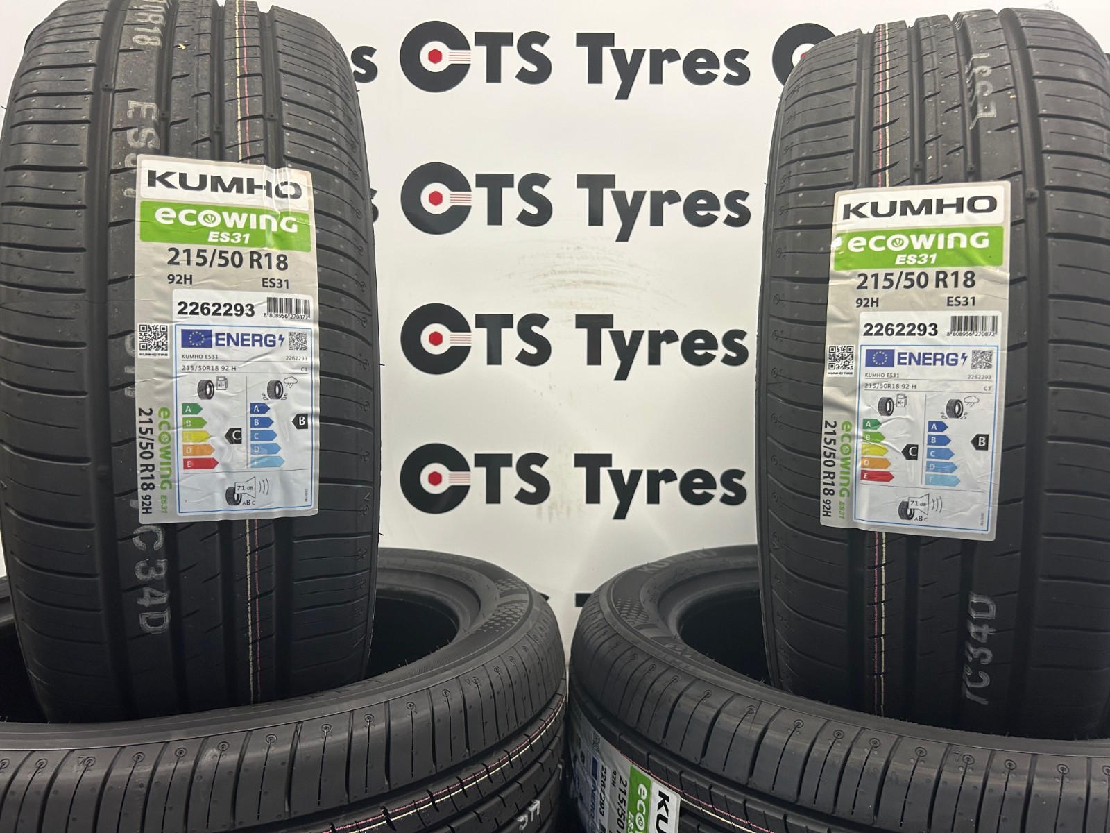 Kumho EcoWing ES31 ( 215/50 R18 92H 4PR *, with rim protectionleiste (FSL) ) - Image 5