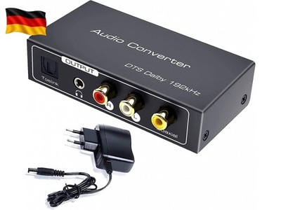 HDMI ARC Audio Extractor,Digital HDMI ARC zu SPDIF Koaxial Optical Cinch L/R