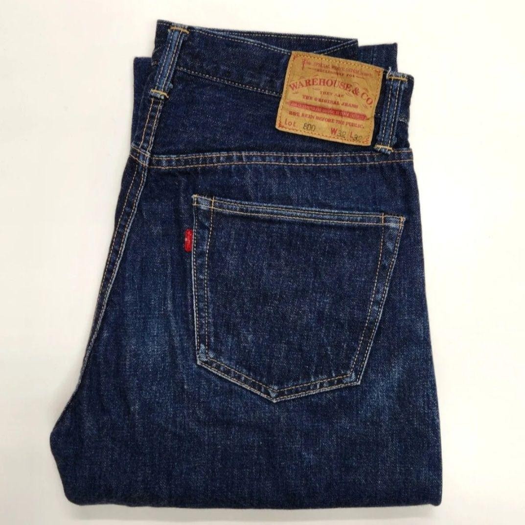 WAREHOUSE & CO. Lot 800 デニム W32 L32 WAREHOUSE Lot 800 Denim Pants W32 Men EX Vintage Made in
