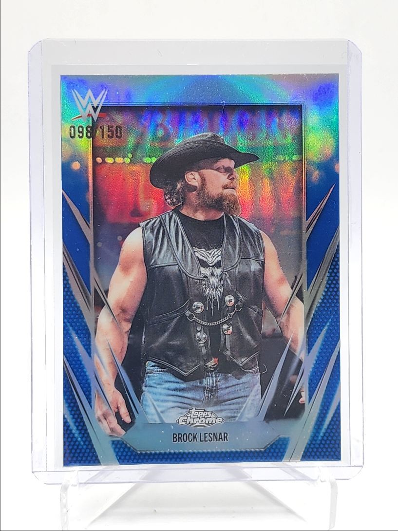 BROCK LESNAR 2026 TOPPS CHROME WWE BLUE REFRACTOR #168 /150 Q3967