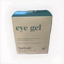 Baebody Eye Gel 1.7oz Vitamin E Matrixyl 3000 Wrinkle Puffiness NEW Exp 08/27