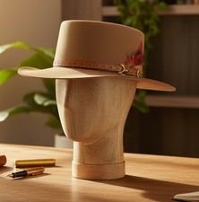 Akubra Cattlemen  s Hat, Size 60, Pure Fur Felt From Australia, Dallas Style