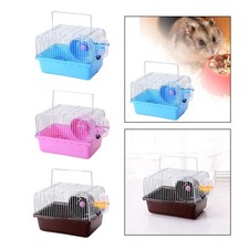 Hamster Cage S with Running Wheel and Accessories Portable Carrier for Small