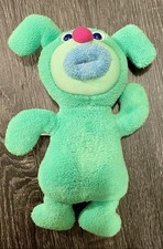 Sing A Ma Jigs Plush Green Doll With Blue Lips Red Nose Works Fisher Price