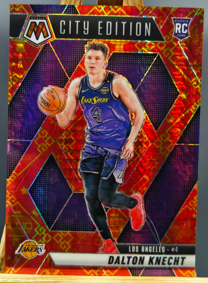 Dalton Knecht 2024-25 Panini Mosaic 8/8 City Edition Lucky Envelopes RC #271
