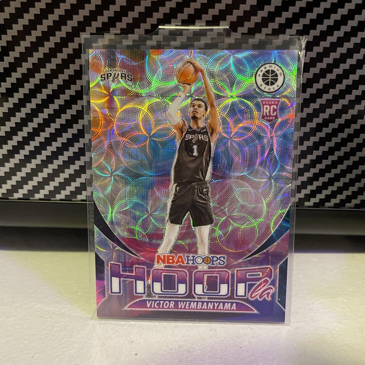 Victor Wembanyama NEBULA 1/1! 2023 NBA Hoops Premium Stock RC