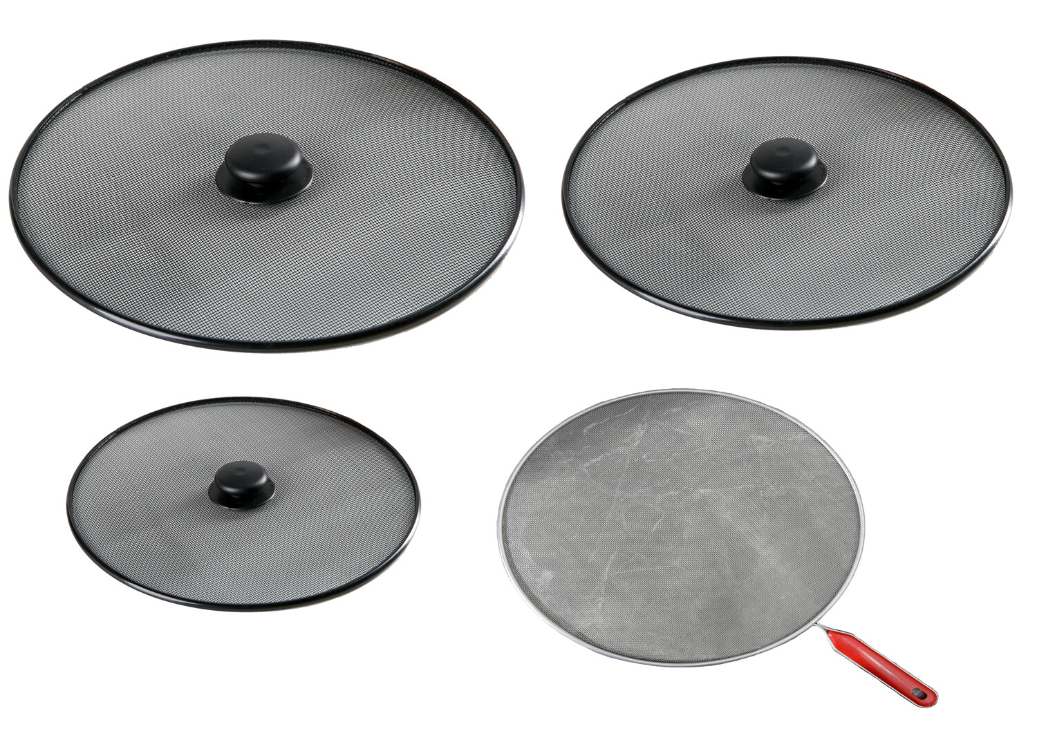 NOLITOY 2 Stück Spritzschutz Abdeckungen - Hitzebeständige Fettschutzdeckel Für Pfannen & Töpfe