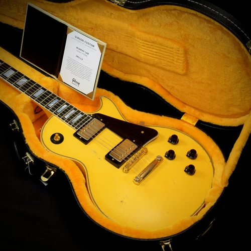 Gibson Murphy Lab 1957 Les Paul Custom Heavy Aged Heavy Antique White S/N:741172