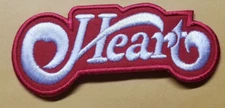 Heart Embroidered Patch Worldwide Ship approx 1.75x4"