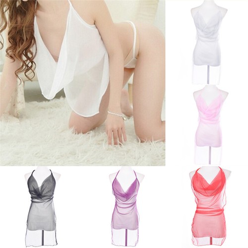 Sexy-Lingerie-Sleepwear-Lace-Women-039-s-G-string-Dress-Underwear-Babydoll-Nightwear
