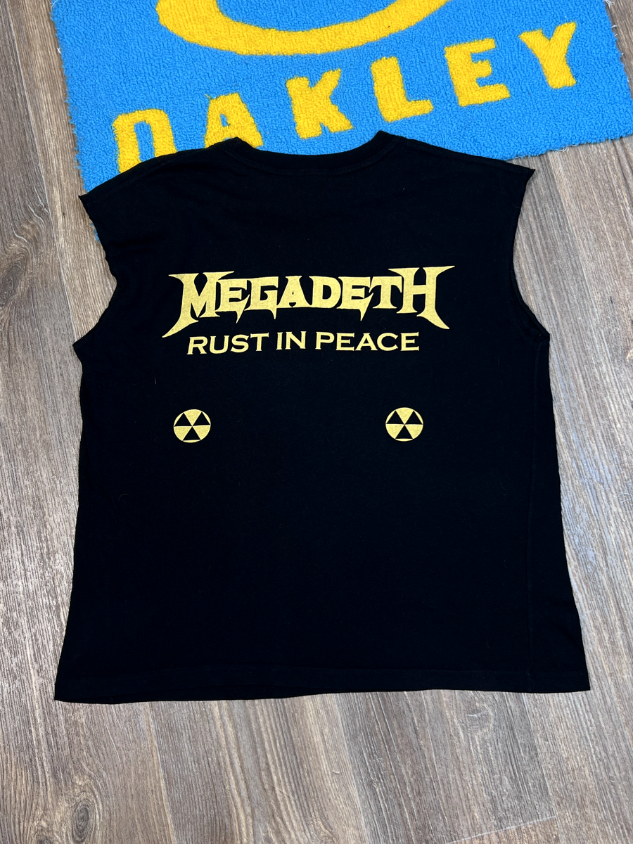 Vintage 90's Megadeth Rust in Peace Black sleeveless shirt size M