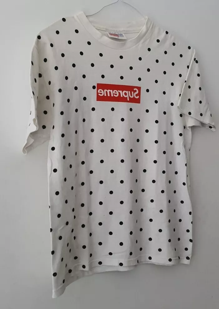 SS12 Supreme Comme des Garcons Cdg Kiste Logo Gepunktet T Shirt Vintage