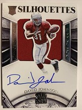 2015 Crown Royale Silhouettes David Johnson Jersey Auto Rookie 183/299 Autograph