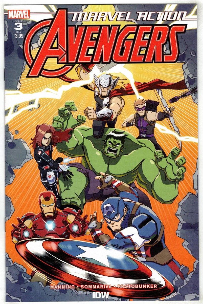Marvel Action Avengers #3 1:10 Ryan Jampole Variant IDW 2018 VF/NM