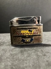 Vintage Flat LIGHTER Nationwide Advertising For Parts Not Working