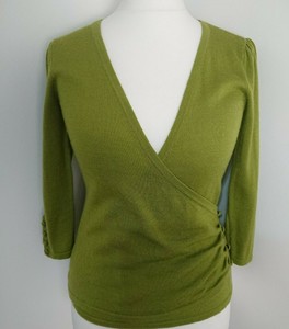 green wrap jumper