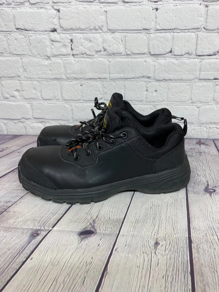 Stanley Steel Toe Safety Work Boots Men Size 8 Black 187-2540-8 Low Cut CSA Foto 2 de 4