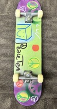 Peace Tea Promotional Green Skateboard Designed By Pinky Taylor