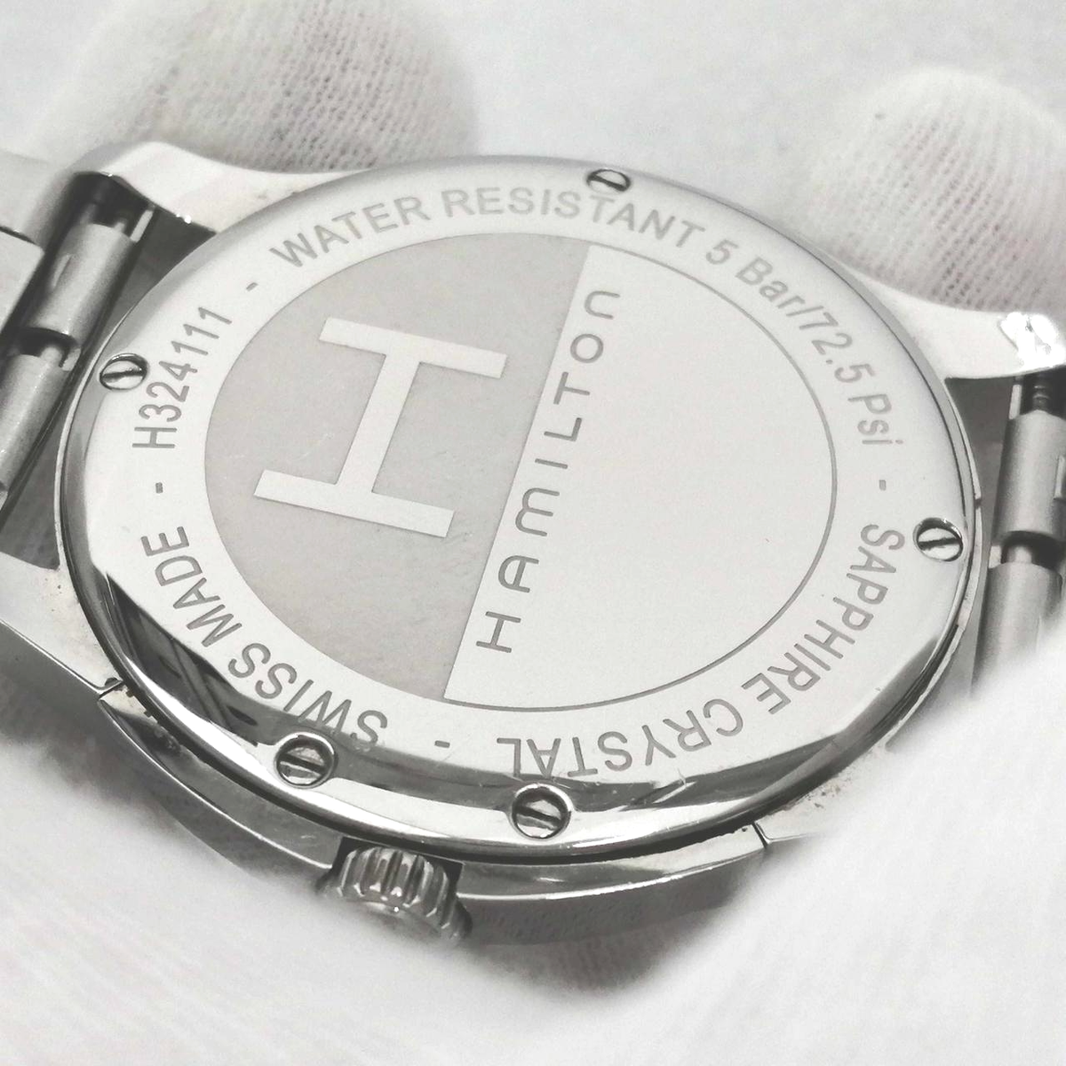 HAMILTON Model number: H324111 Jazzmaster Silver White HAMILTON Model number: H324111 Jazzmaster Silver White