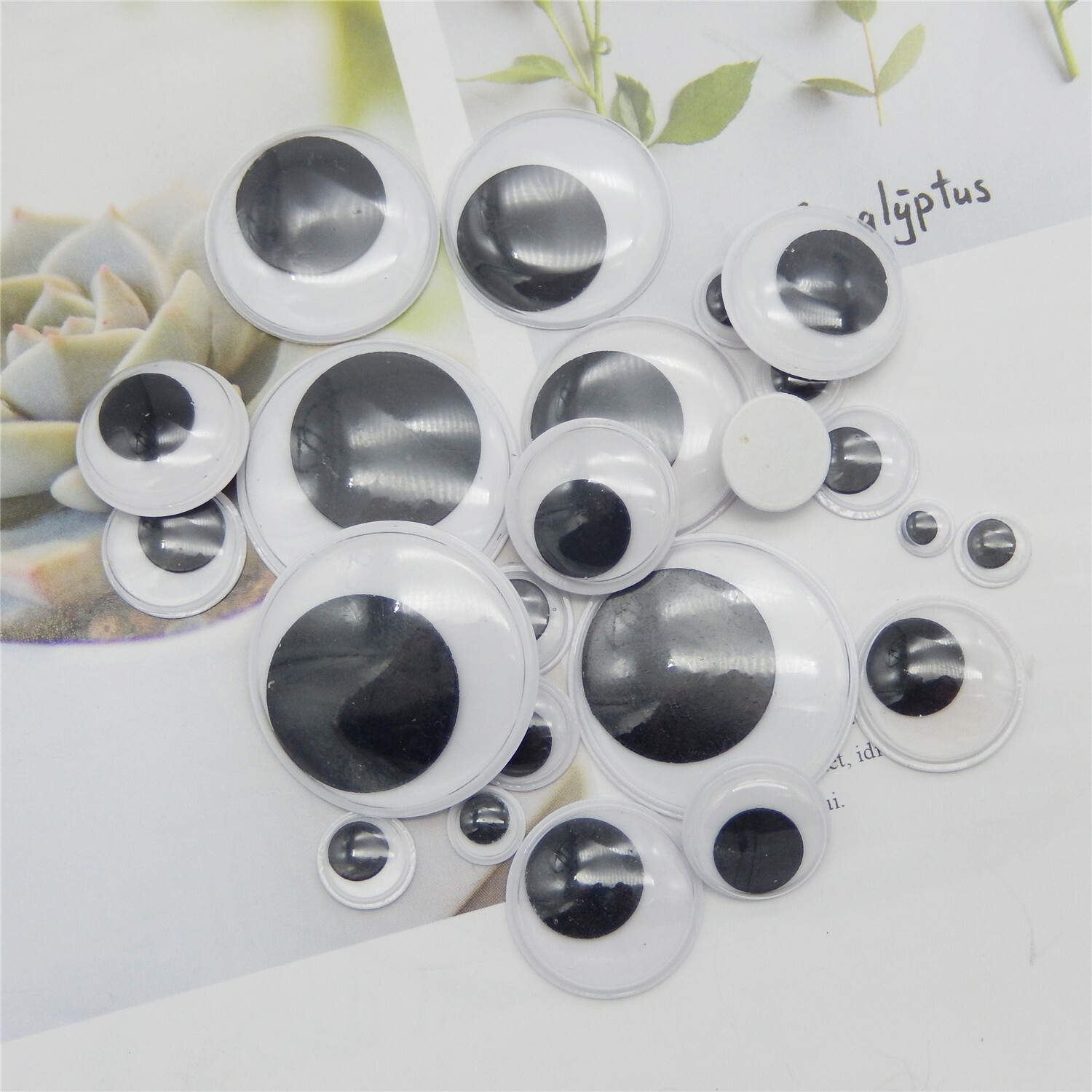 SOIMISS Wackelaugen Aufkleber 500 Paar - Selbstklebende Bastelaugen Für DIY Projekte