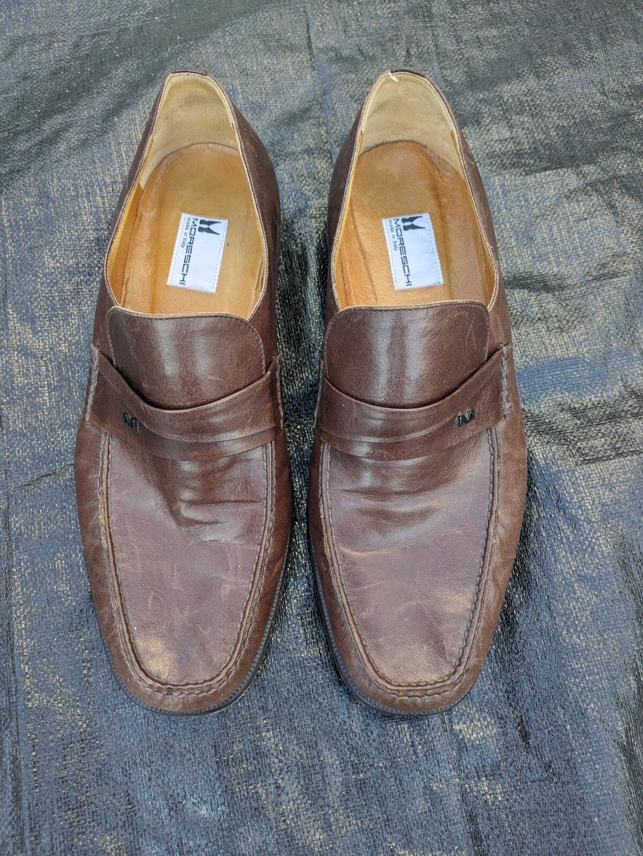 Moreschi Bahama Slip-on Driver Brown‎ Size 9 USA Moreschi Bahamas Perforated Nubuck Driving Loafers Brown  main image 3