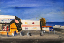 SALVATORE MAGAZZINI -“Sharm el-Sheikh” Olio su tavola cm 20x30