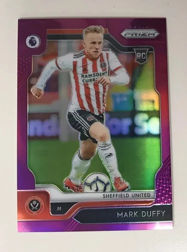 Mark Duffy 2019-20 Panini Prizm #296 Purple Prizm 23/99 Sheffield United Soccer