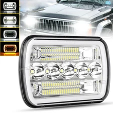 For Chevy Express 1500 2500 3500 4500 Cargo Van 5x7" 7x6 LED Headlight Hi/Lo DRL