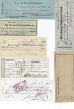 Zestaw/partia: 7 x amerykańskie papiery wartościowe z Montany i Idaho, 1859 - 1930