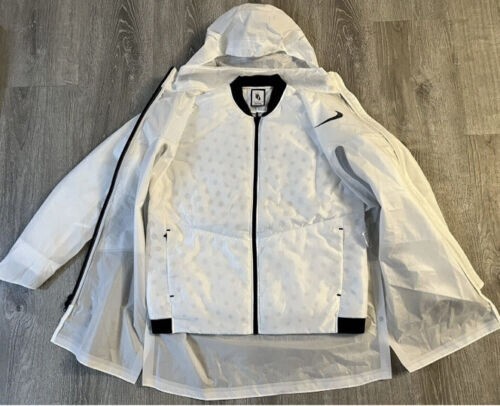 New Nike Pro Elite 2-in-1 Racing Storm Jacket White/Black New Nike Pro Elite 2-in-1 Racing Storm Jacket White/Black