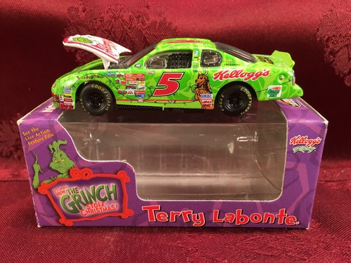 TERRY LABONTE #5 Kellogg’s Grinch 2000 RCCA 1/24 ELITE & 1/64 HO Car Diecast SET - Picture 10 of 12