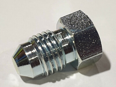 Massiver Blindstopfen aus verzinktem Stahl mit JIC-Gewinde 5/16'' bis 2 1/2''