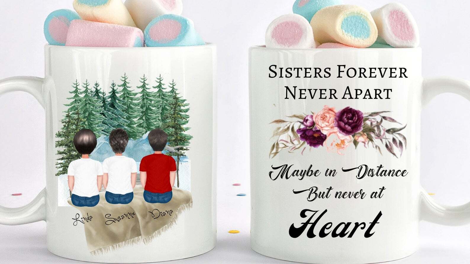Custom Sisters Mug Best Sister Gift Sister Moving Gift Soul Sisters Gift Gift